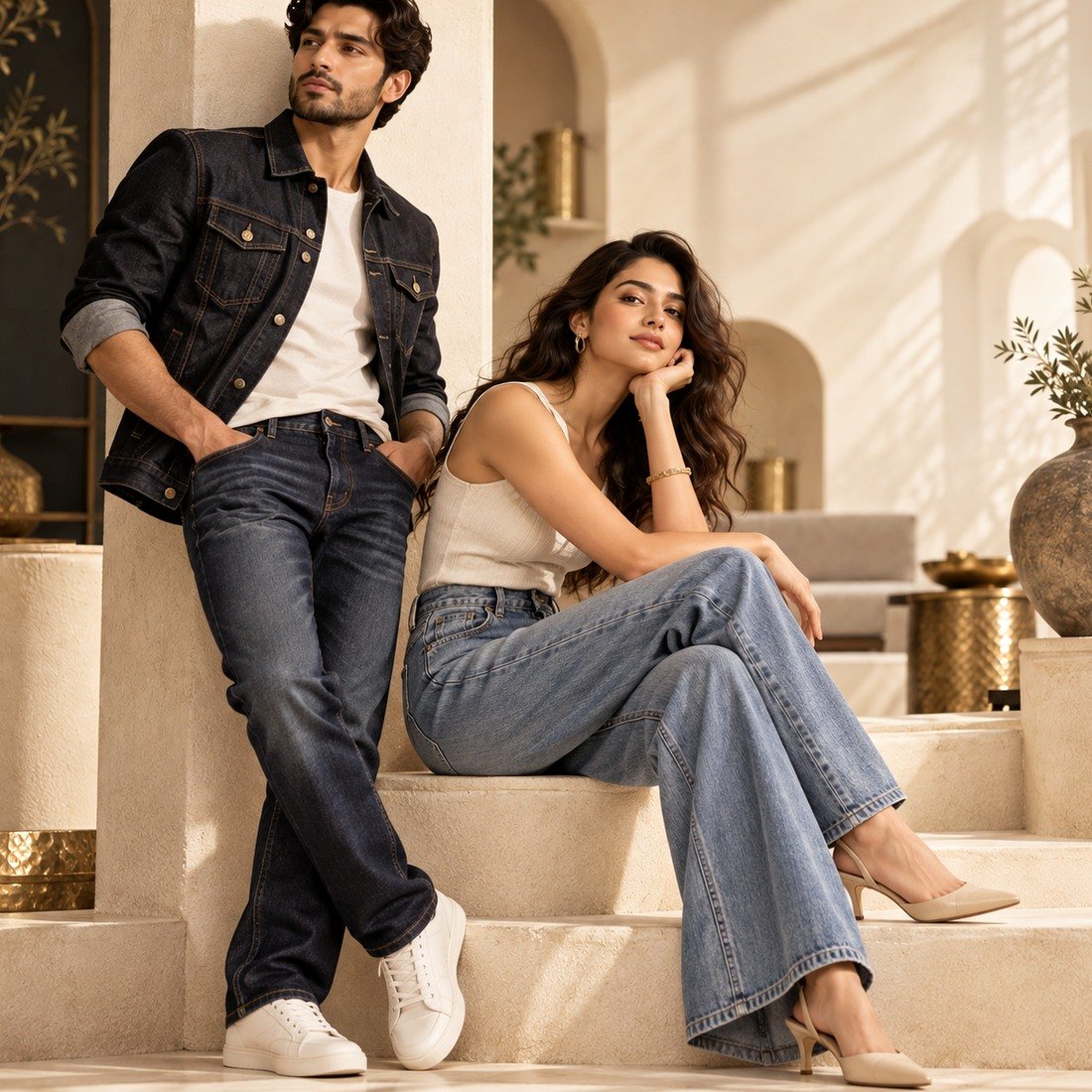 Indigo Straight Fit Denim